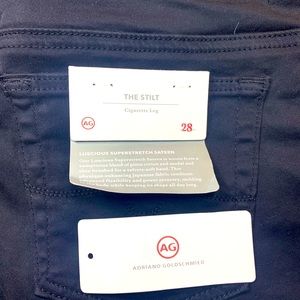 AG jeans size 28 (Adriano Goldschmied) BRAND NEW WITH TAGS black on blackskinny